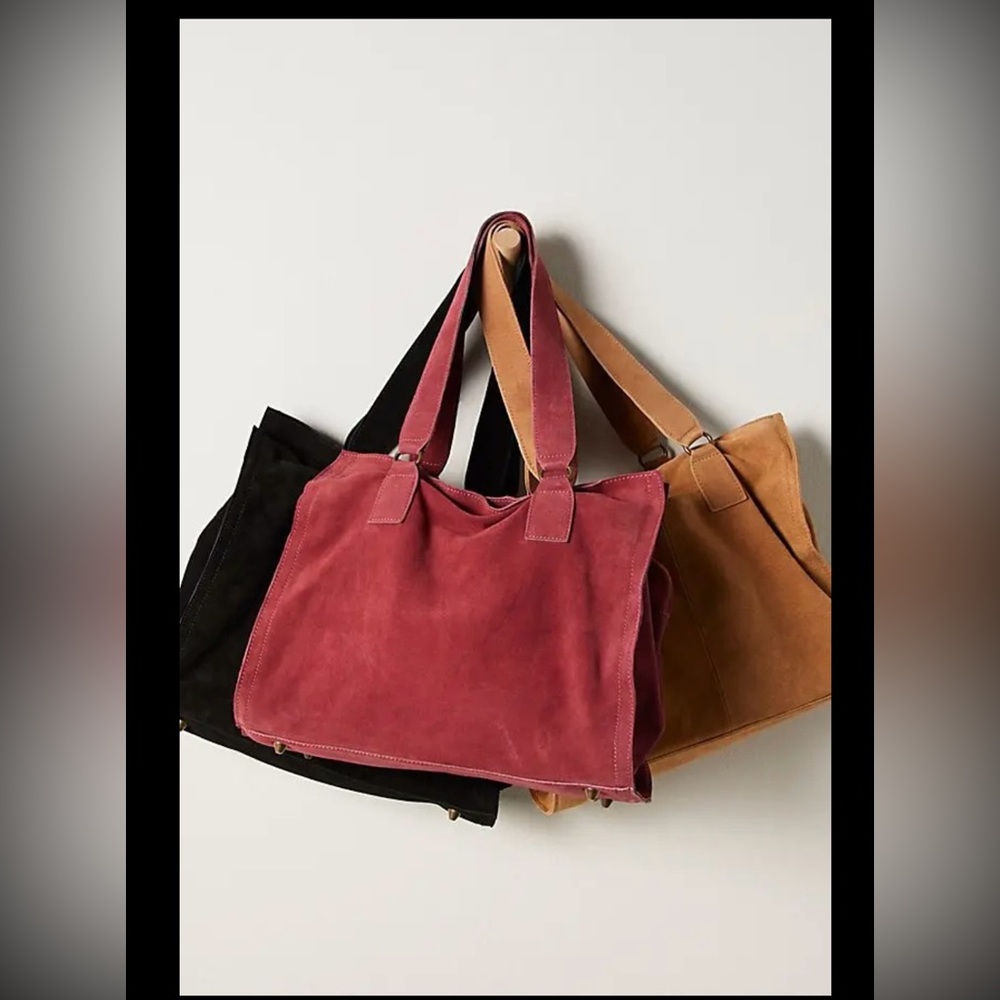 Salma Suede Tote Bag BLACK NWT ( Sold out in store)